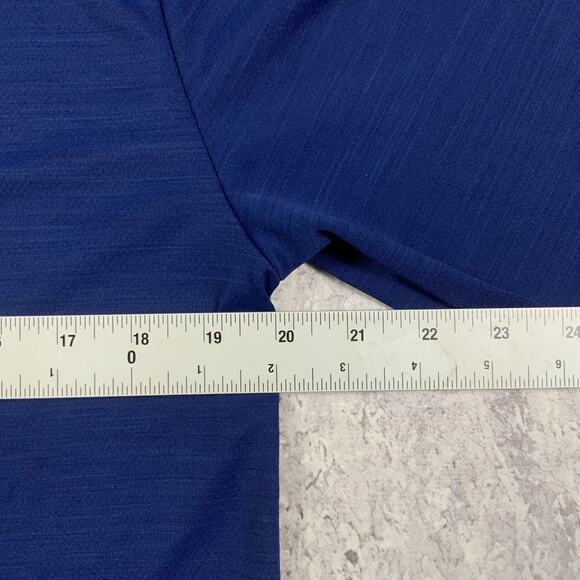 Nike Shirt Mens Medium Blue Breathe 1/4 Zip Dri-Fit Training Gym Running - Picture 7 of 7